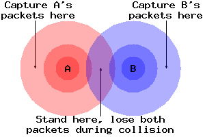 Illustration of capture regions